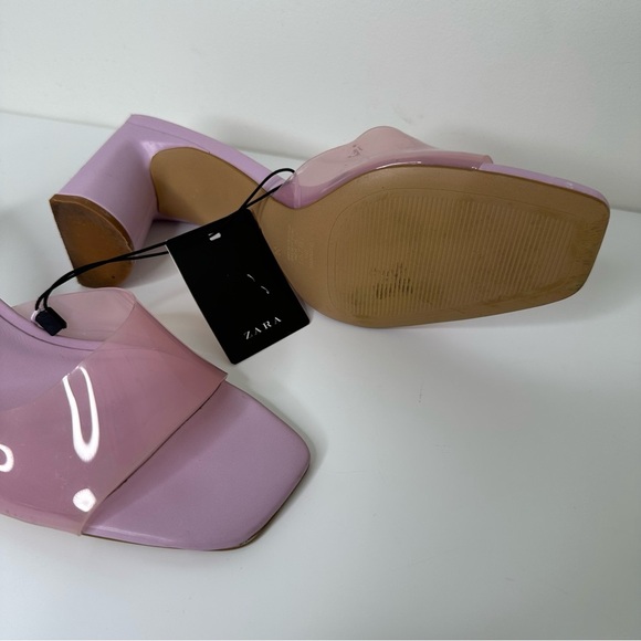 Zara purple heels sandals size 38 - Picture 8 of 12